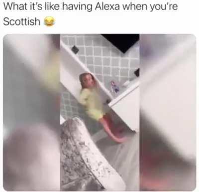 Scottish girl meets Alexa