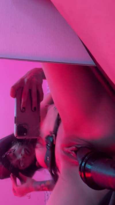 wtach this little cowgirl ride your cock