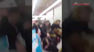 Brawls brake out in a chain of French supermarkets as shoppers fought over tubs of Nutella on sale.