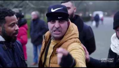 British man yells at the camera aggressively to prove how heterosexual he is