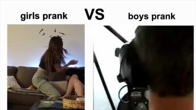 That was the most awful prank I've ever seen a girl do