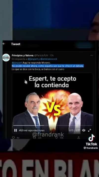 Moreno vs. Espert: La pelea del siglo