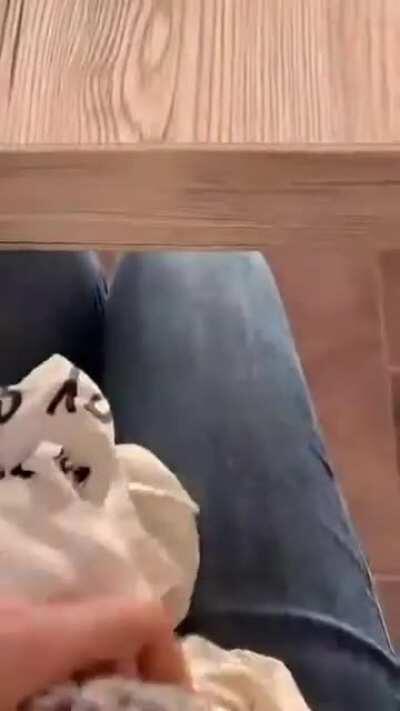 Diabetes training dog alerts his human with boops