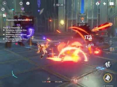 I cleared Chamber 3 Floor 3 with 2 charecters on <25% health. My hands were sweaty throughout the entire fight :/