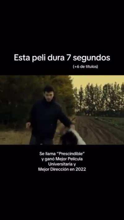 esta pelicula dura 7 seg y gano varios premios.....