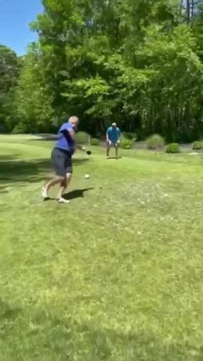 Sneak on a golf course