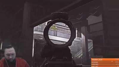 When you get a lucky Scav shot against a streamer