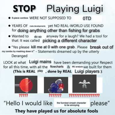 I don't like luigi