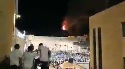 Israelis celebrate as alaqsa mosque is on fire , May Allah curse them