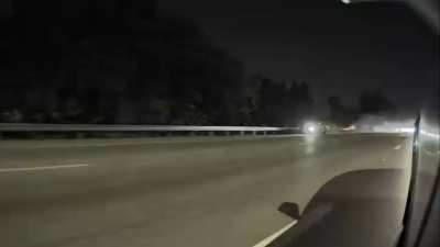 Car accident caught with my Model Y on I-95 in Miami, FL