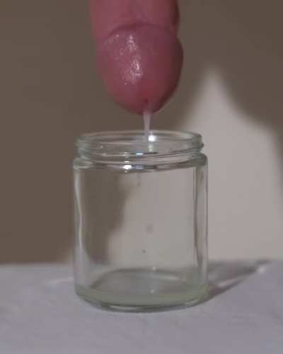 Lots of sticky precum