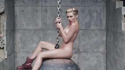Miley Cyrus (uncensored Wrecking Ball scenes)
