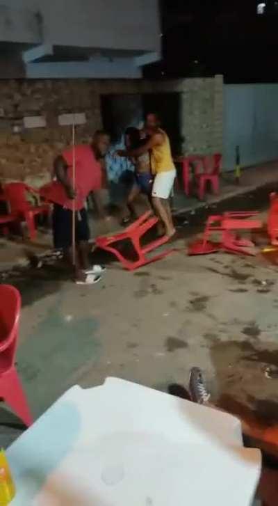 Bar fight in Brazil