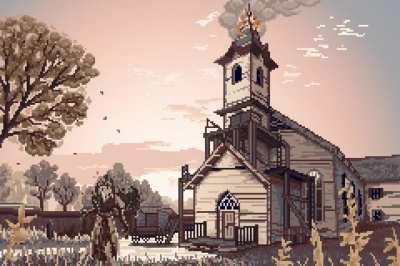 Hunt: Showdown but it's pixel art (sound on)