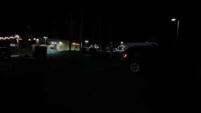 He dared me to strip completely naked and run through the parking lot when we left the bar. Look closely and you can see my cute little plug! [gif]