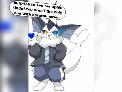 Vaporeon as Sans 