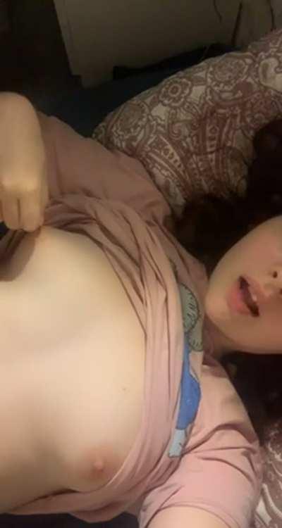 [ST] Do you like my tits? I like to play with them before sleeping. Hope you will like it too