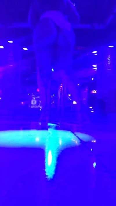 Dancing on stage with no panties on