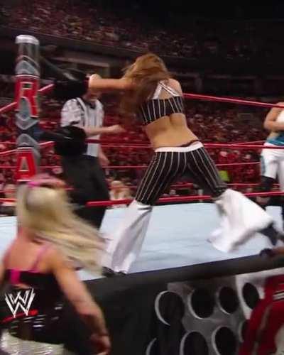 Mickie James thong-slip