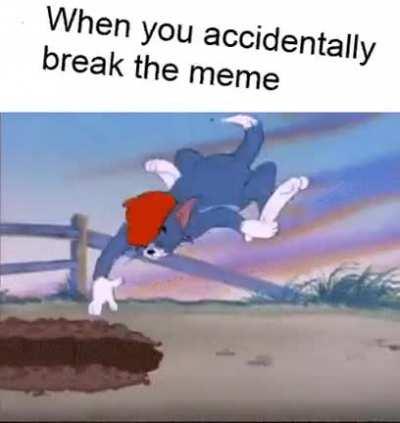 When you accidently break the meme