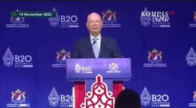 G20: Unelected Klaus Schwab announces the World Economic Forum's grand plans for our future.