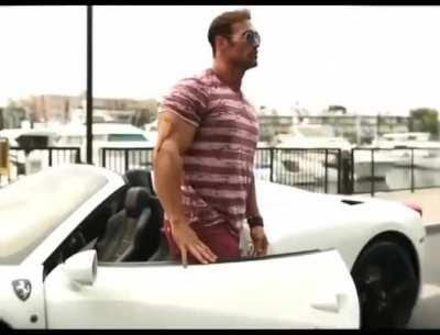 Falcon 4 intern leaving Microprose office after coding a Dynamic Campaign from scratch and leaking the source code for the community (colorized)