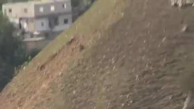 Dramatic footage of multiple FSA fighters being killed during a failed attempt to storm the ancient citadel in Harem. Idlib, Syria 2012