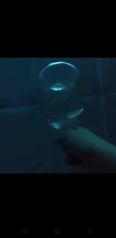 Water pressure going deep down into abyss