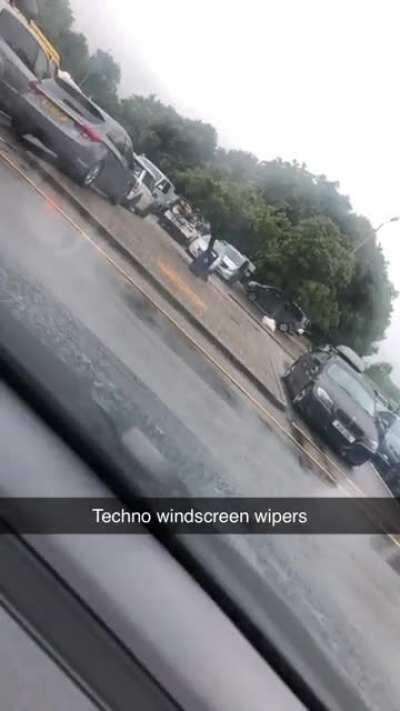 My windscreen wipers make a great techno beat