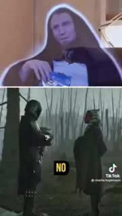 When Anakin & Obi Wan find out Ahsoka is still alive ..