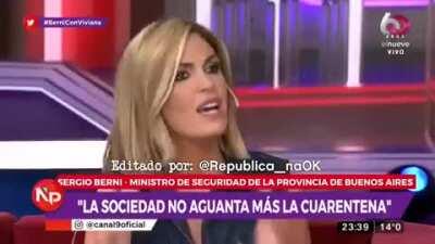 Viviana Canosa y un cruce de palabras con Berni