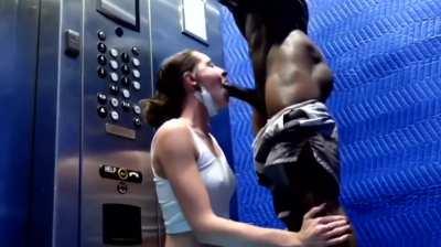 almost caught in the elevator