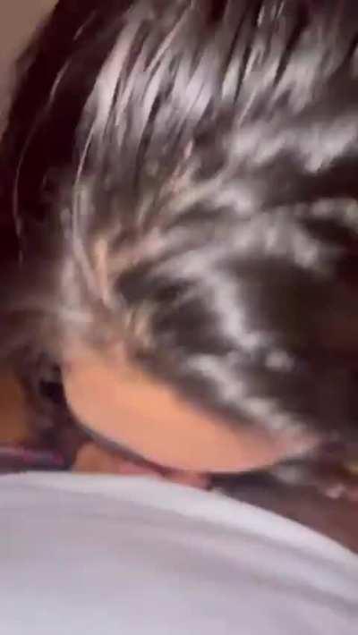 Love when she gags on my cum in her throat and slurps it up anyway