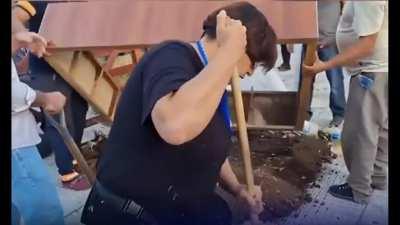 Tractorazo: Los manifestantes se encargaron de dejar limpio los lugares donde se realizó la movilización