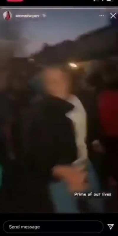 Scenes in college court, Limerick last night