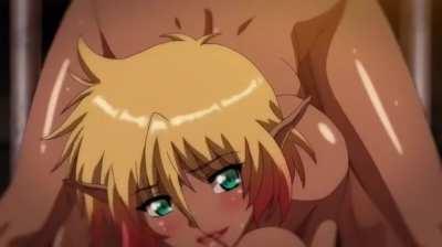 Dark Elf fucked behind bars