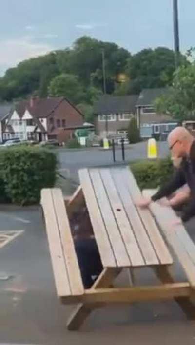 To be big mad and show strength