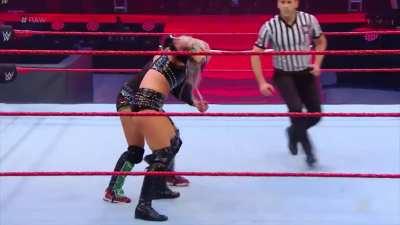 Liv Morgan screaming for dear life as she fails to escape the Asuka Lock!