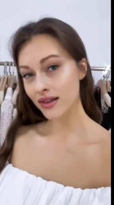 Svetlana Vasakova white dress