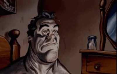 Guy waking up in middle of night