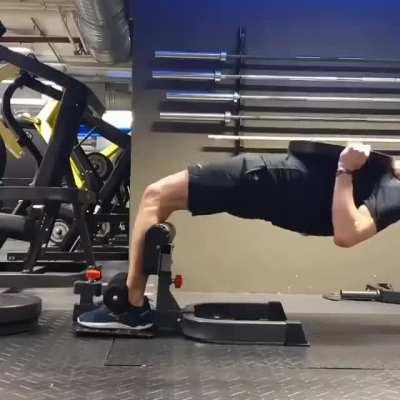 ...to do weighted hamstring exercises.