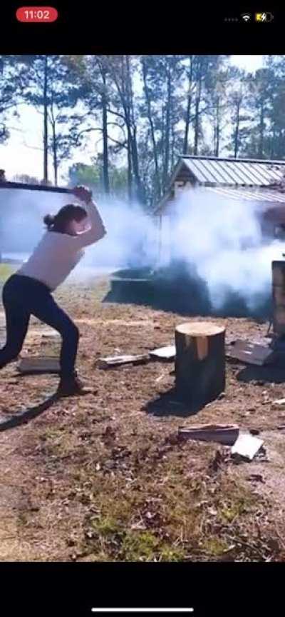 She wore the SOCKS wrong