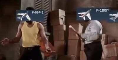 The Harrier GR.1 demonstrating its skills in air-to-air combat. (colourised, circa. 1971)