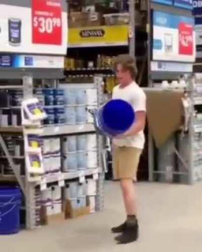 Who put the bucket on my head?