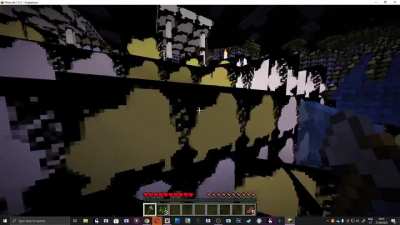 Minecraft, but it's all Bad Apple