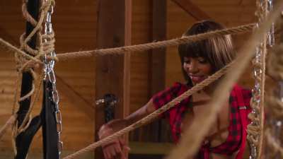 Scarecrow and Farmer turn fruit-picking into a threesome extravaganza