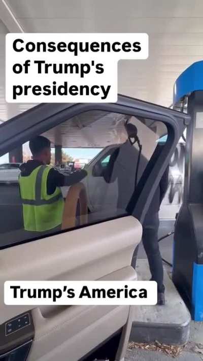 Racist in a scary MAGAmobile tells a random American 