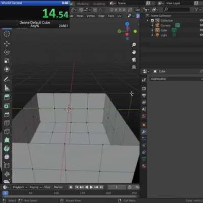 Delete Default Cube Any%