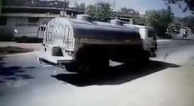 Milk Truck Driver saves Cow from certain Death.