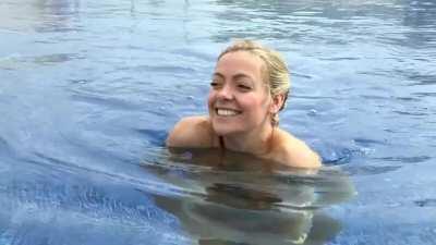BBC presenter Cherry Healey skinny dipping for a documentary